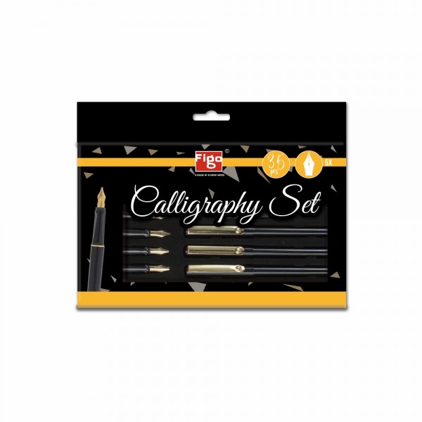 Figo Calligraphy Set - Gold - With 1N Calligraphy Note Inside