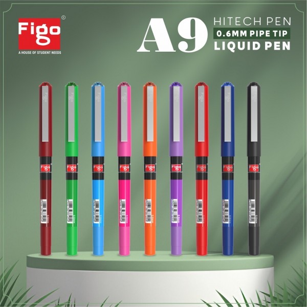 Figo A9 Hi-Tech Roller Pen - 10 Vivid Colors
