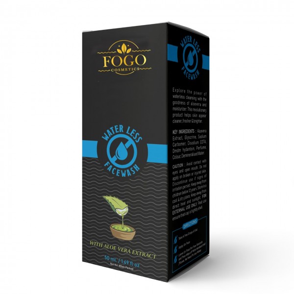 Fogo Unisex Waterless Face Wash With Alovera Extract -100ml